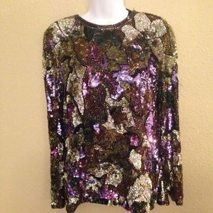 Black Tie Oleg Cassini top size m.